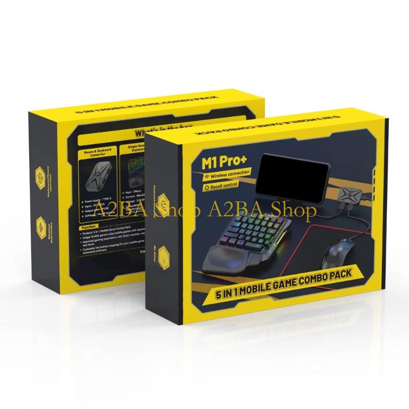 Gaming Keyboard And Mouse Converter For Mobile - 전화 게임용 A2BA 무선 모바일 키보드