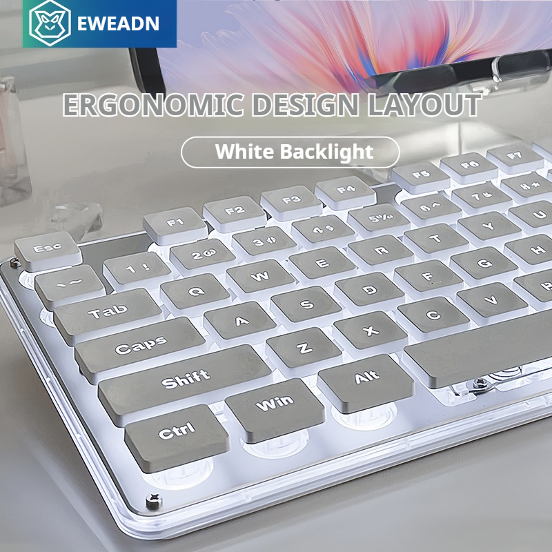 Gaming Keyboard And Mouse Combo - EWEADN V3 무선 무음 사무용 키보드