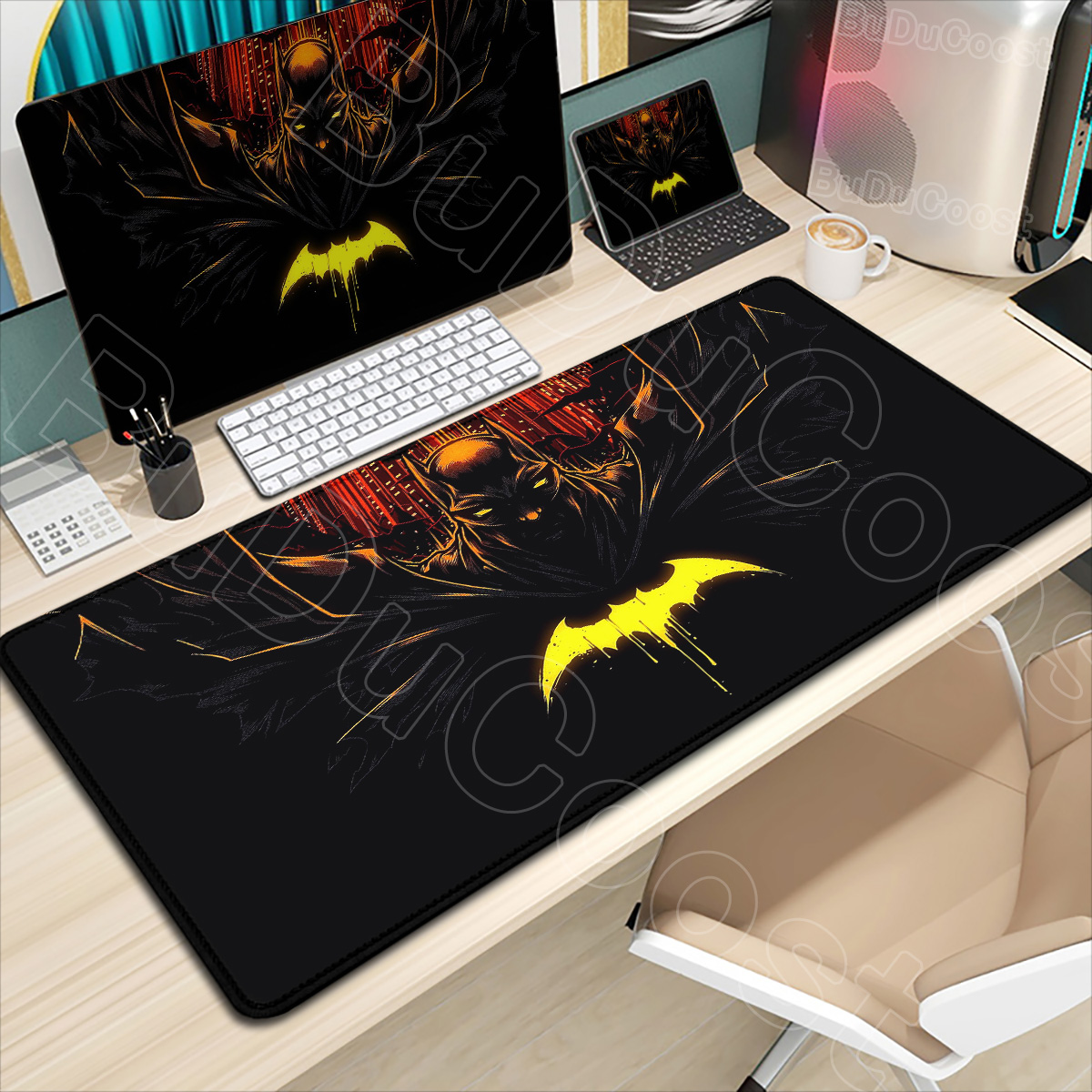 Gaming Keyboard High Ground - B-Batman 마우스 패드 HD 대형 게임