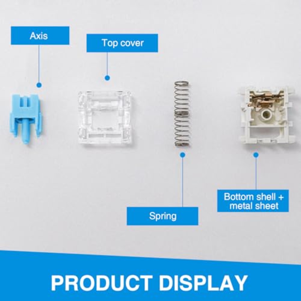 Keyboard Gaming Blue Switch - 108팩 기계식 키보드 스위치 3핀 블루