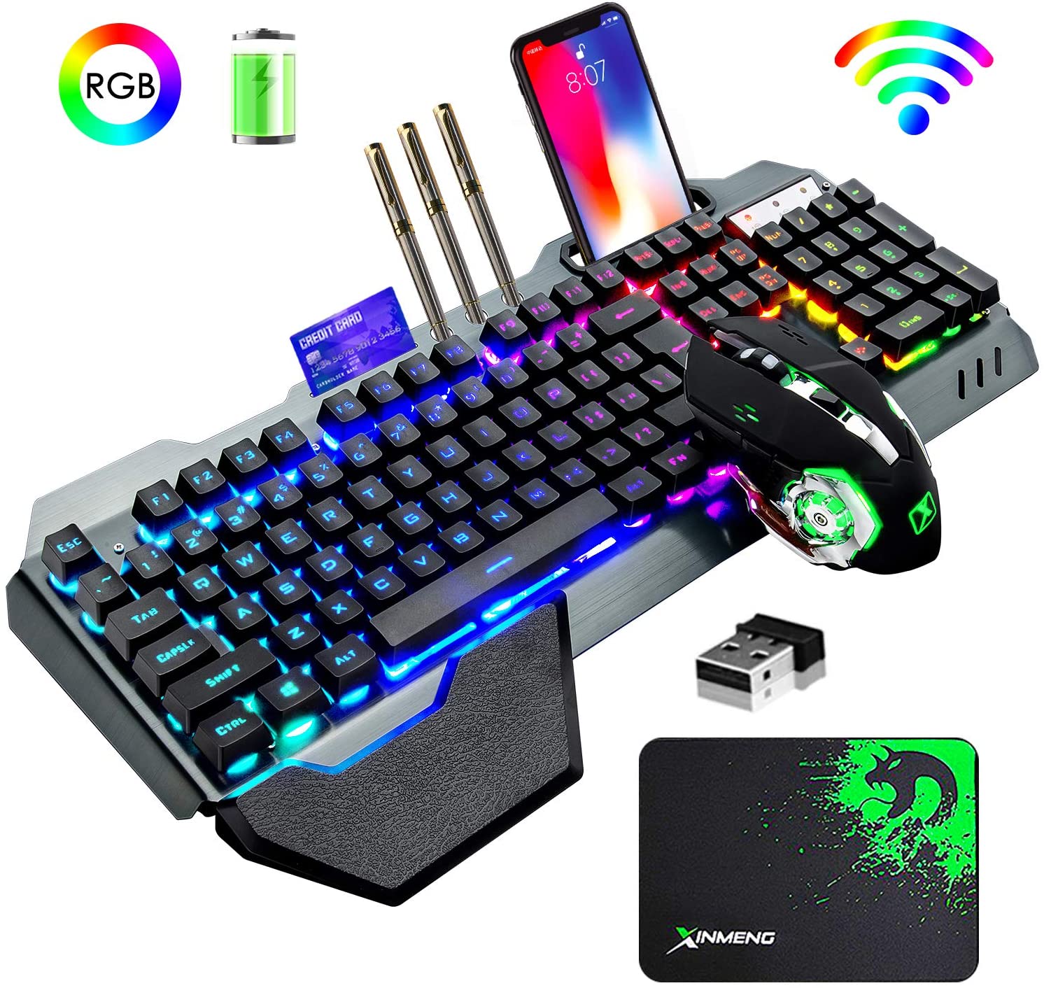 Gaming Keyboard And Mouse Combo - 무선 게임용 키보드 및 마우스 콤보,