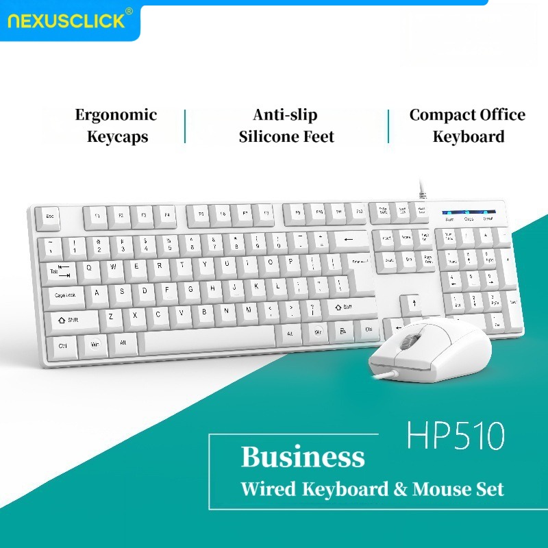 Gaming Keyboard Expensive - NexusClick 유선 사무용 키보드 마우스 콤보,