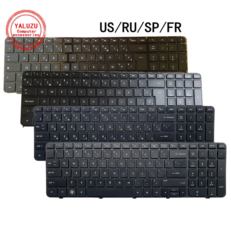 Gaming Keyboard Hp - 미국/RU/SP/FR 영어/러시아어/스페인/프랑스어 HP Pavillion G7-2000 G7T-2000