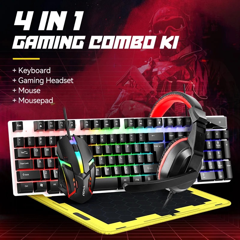 Gaming Keyboard And Mouse Combo - 새로운 USB 키보드 및 마우스 게이밍