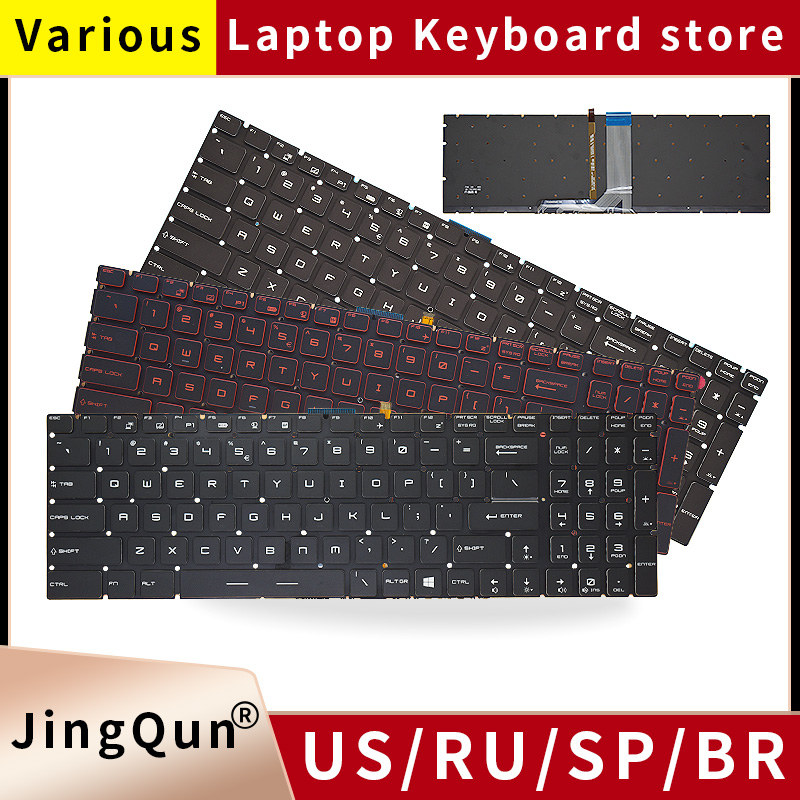 Gaming Keyboard Backlit - US/RU/SP/FR/TR/AR/NE MSI GT62 GT72 GE62 GE72