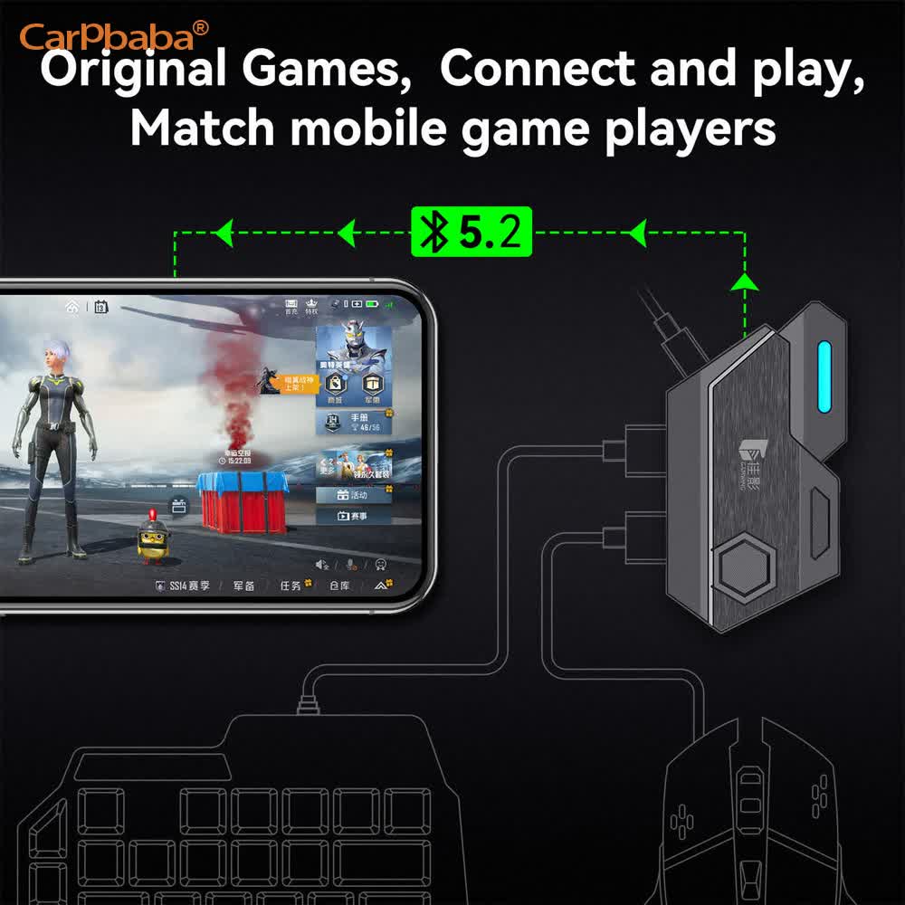 Gaming Keyboard And Mouse Converter For Mobile - 믹스 SE/Lite 마우스 & 키보드 컨버터