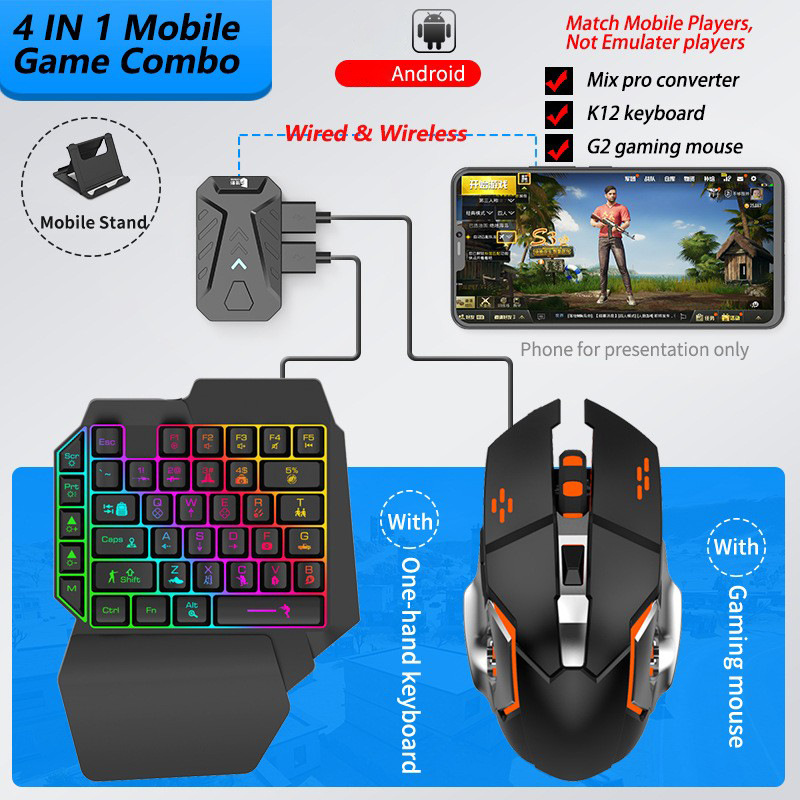 Gaming Keyboard And Mouse Converter For Mobile - 모바일 게임 컨버터 게이밍 키보드 및