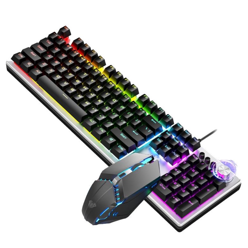 Gaming Keyboard Mouse Set - AULA 유선 게이밍 키보드 및 마우스,