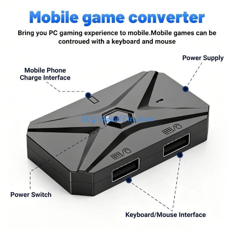 Gaming Keyboard And Mouse Converter For Mobile - 다양한 장치용 U75B 모바일 게임 키보드