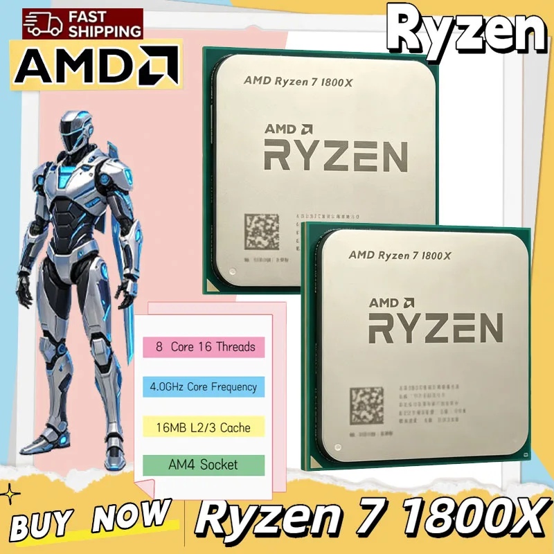 AMD 라이젠 7 1800X CPU 3.60GHz--4 - Amd Cpu Ryzen 7 리뷰 및 가격