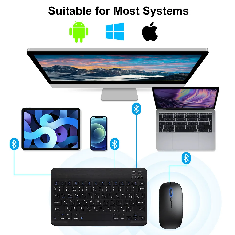 새로운 2025 블루투스 무선 키보드 마우스 IOS 안 - Gaming Keyboard Mouse Wireless 리뷰 및 가격