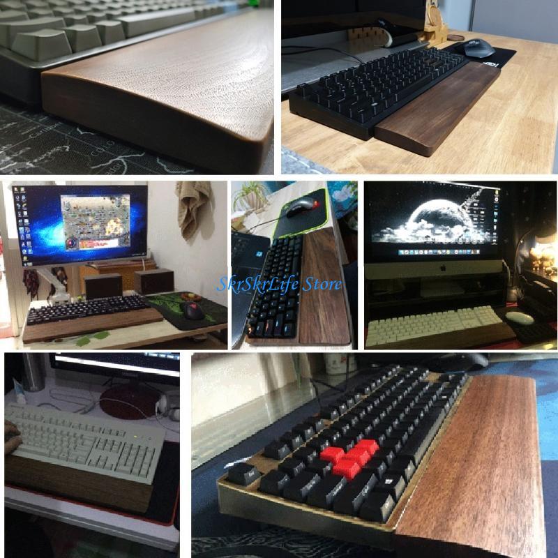 E65E 나무 키보드 손목 받침대 호두 손목 받침대 단 - Wrist Rest Wood 리뷰 및 가격