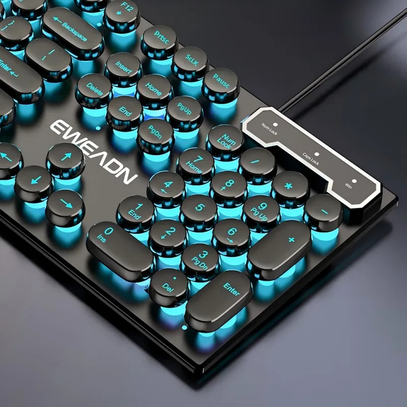 레트로 펑크 기계식 느낌 키보드 마우스 세트 유선 무선 - Gaming Keyboard Backlit 리뷰 및 가격