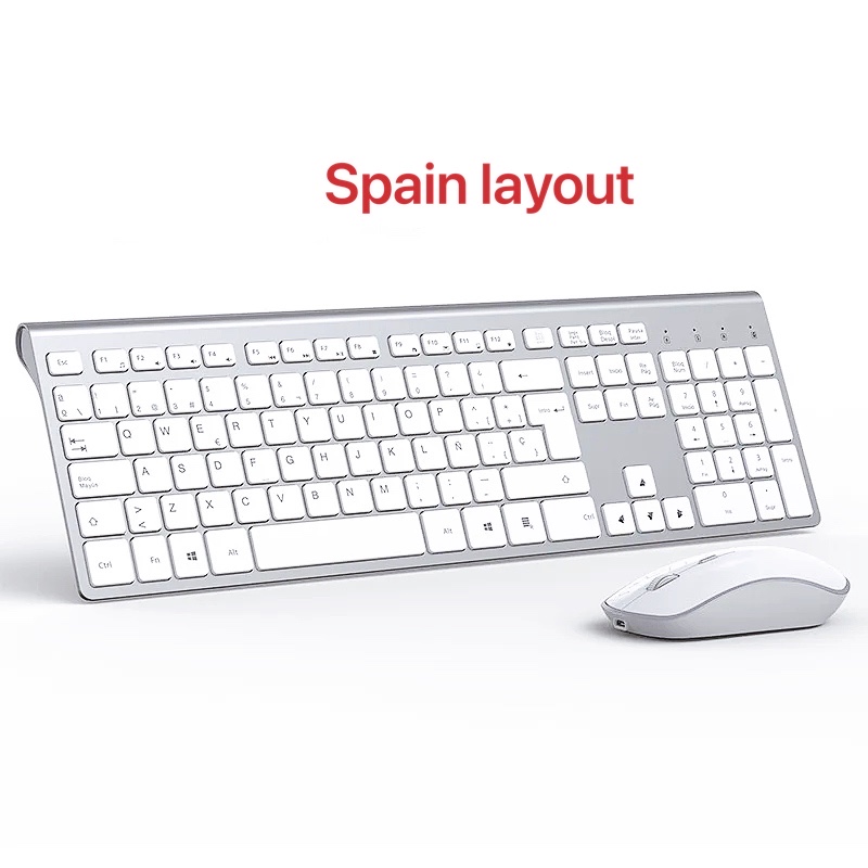 무선 키보드 및 마우스 세트 스페인어 레이아웃 인체공학 - Gaming Keyboard Mouse Set 리뷰 및 가격