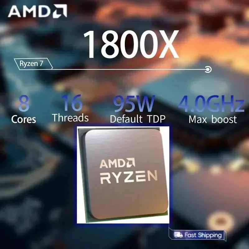 100% 새 제품, 정품 AMD Ryzen 7 1800 - Amd Cpu Ryzen 7 리뷰 및 가격