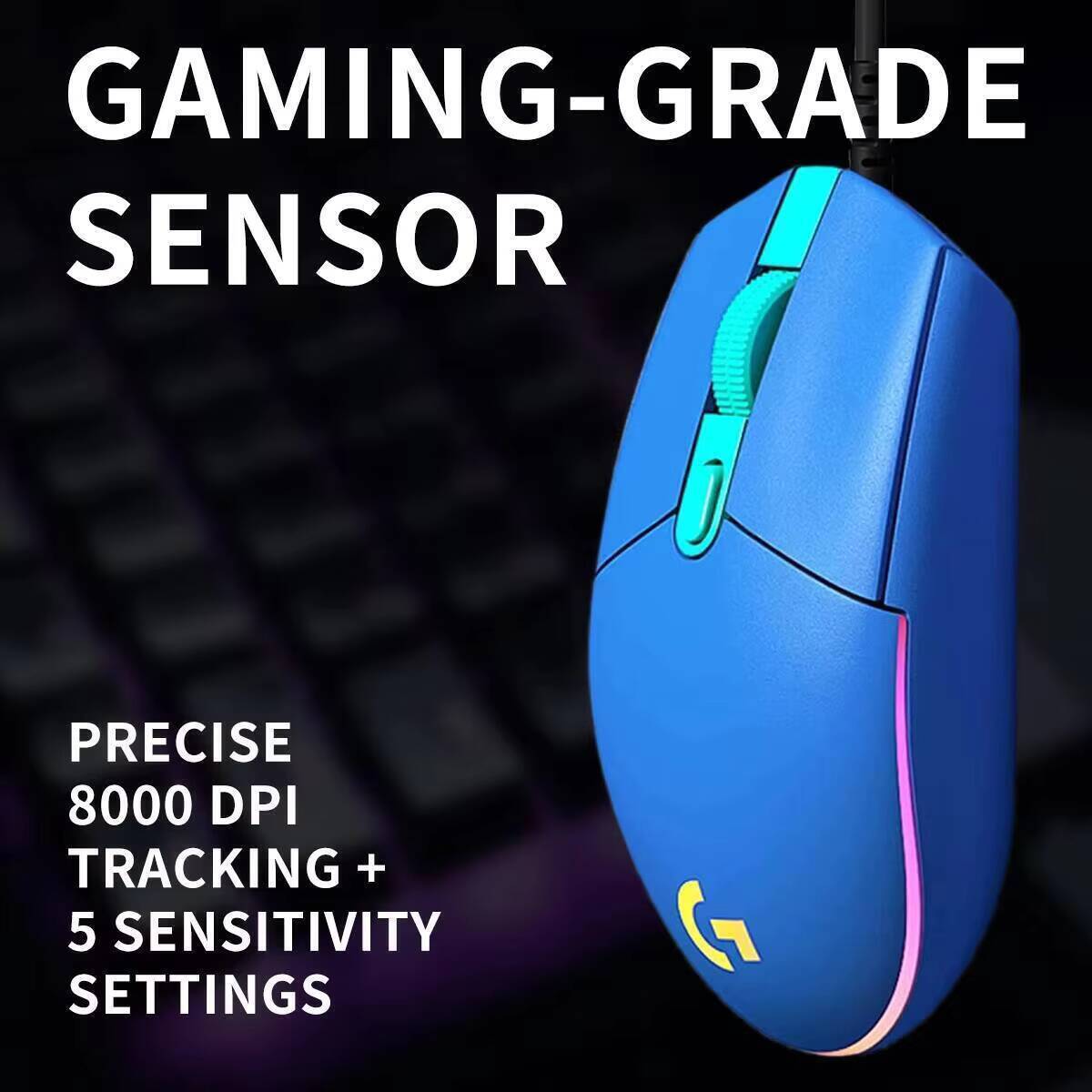 로지텍 G203 라이트싱크 유선 마우스 게이밍-그레이드 - Logitech Mouse G203 리뷰 및 가격