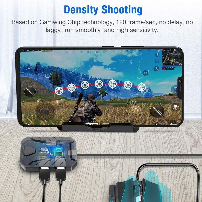 모바일 블루투스 호환 모바일 게임 컨트롤러 용 F62C - Gaming Keyboard And Mouse Converter For Mobile 리뷰 및 가격