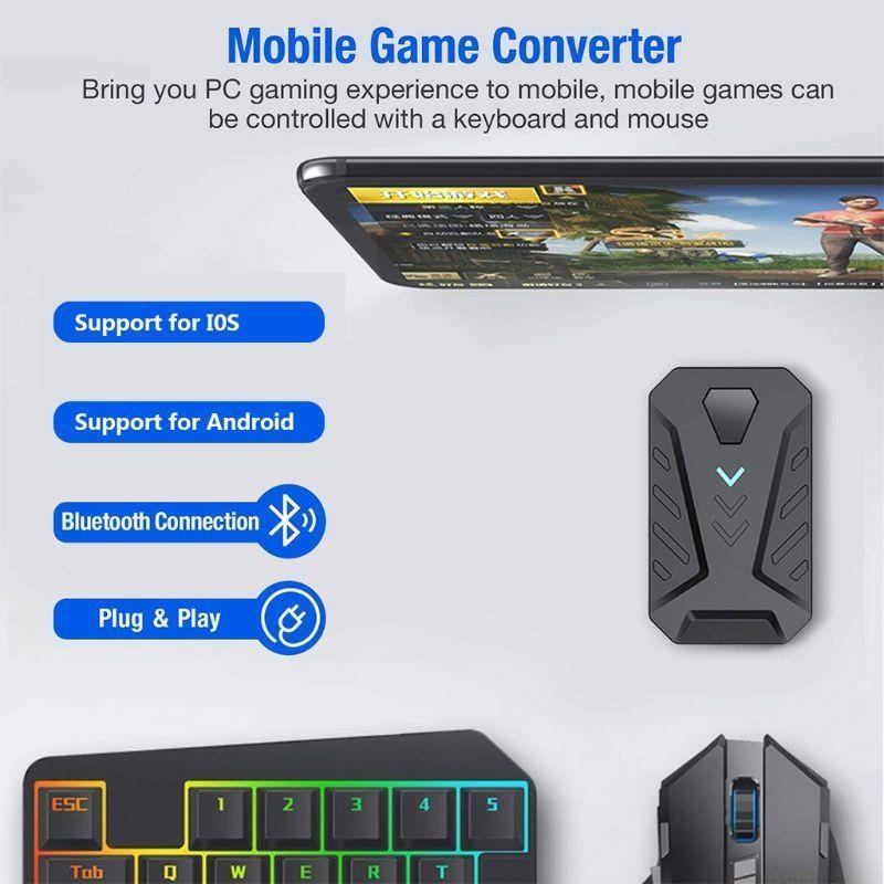 모바일 블루투스 호환 모바일 게임 컨트롤러 용 F62C - Gaming Keyboard And Mouse Converter For Mobile 리뷰 및 가격
