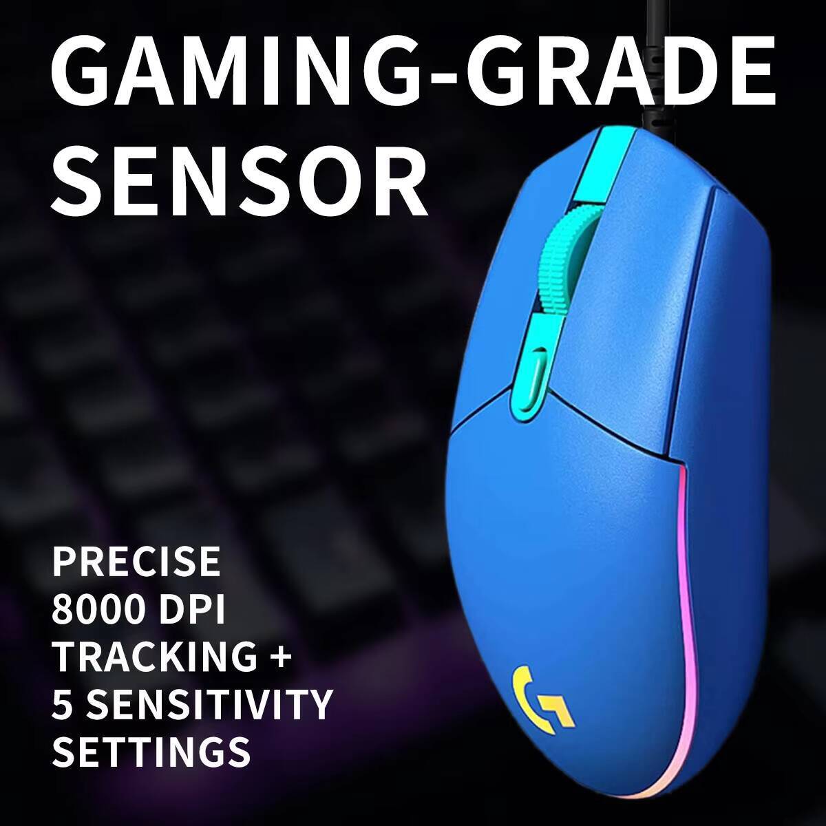 로지텍 G203 게이밍 마우스 8000 DPI RGB  - Logitech Mouse G203 리뷰 및 가격