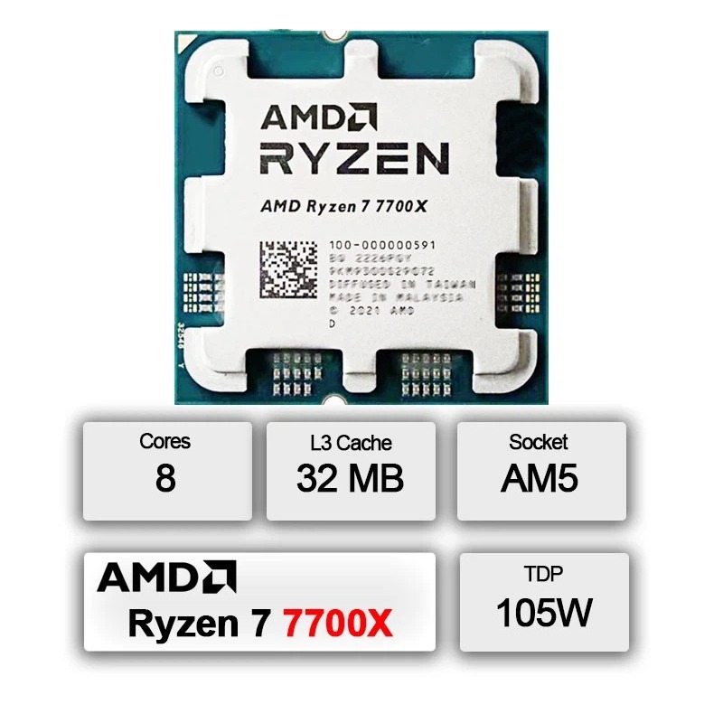 AMD Ryzen 7 7700X 콘텐츠 크리에이터 CP - Amd Cpu Ryzen 7 리뷰 및 가격