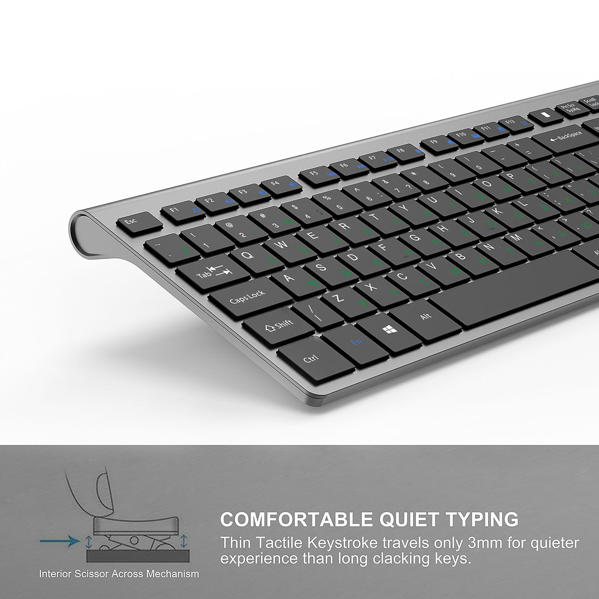 2.4G 충전식 무선 키보드 및 마우스 세트, 풀 사이 - Gaming Keyboard Mouse Wireless 리뷰 및 가격