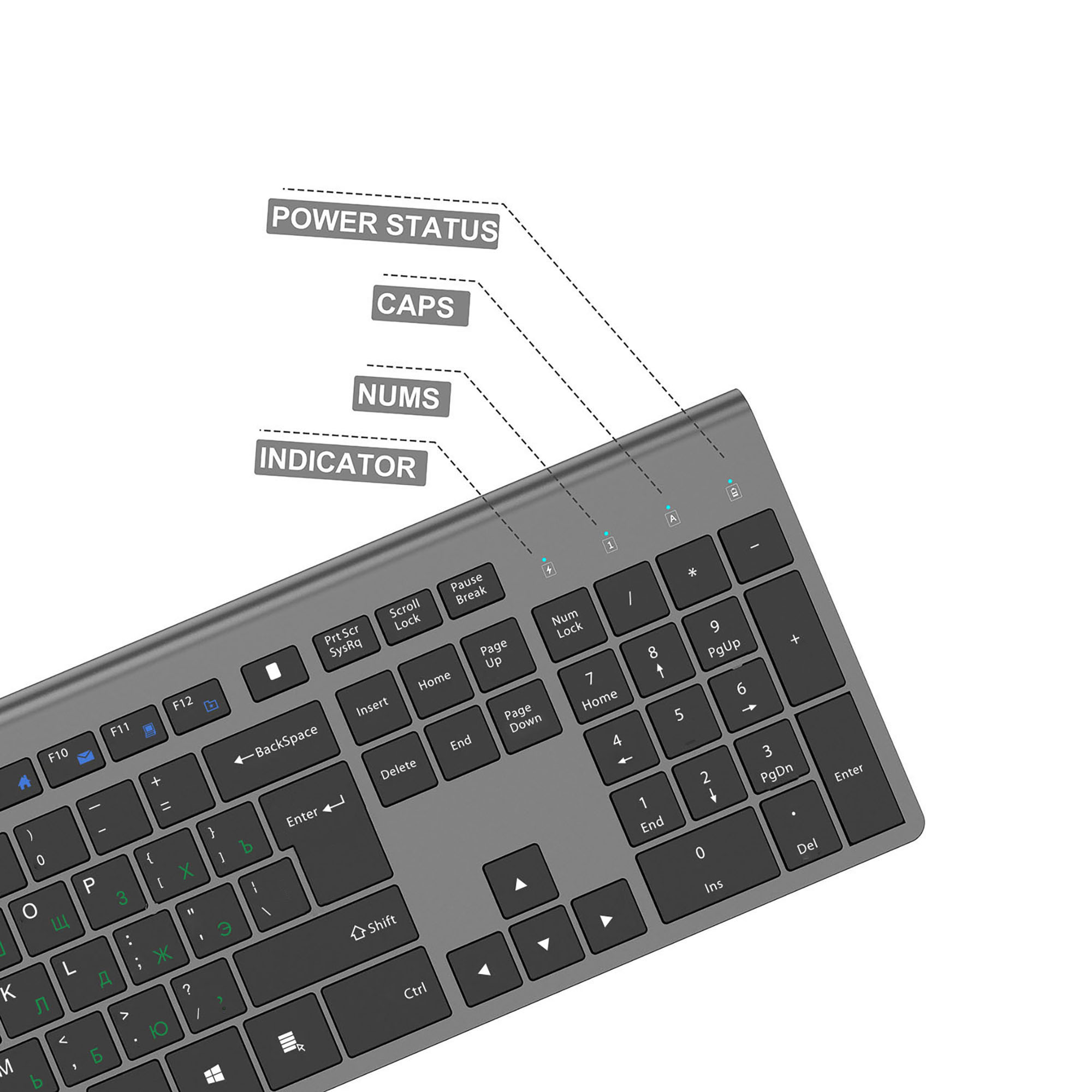 2.4G 충전식 무선 키보드 및 마우스 세트, 풀 사이 - Gaming Keyboard Mouse Wireless 리뷰 및 가격