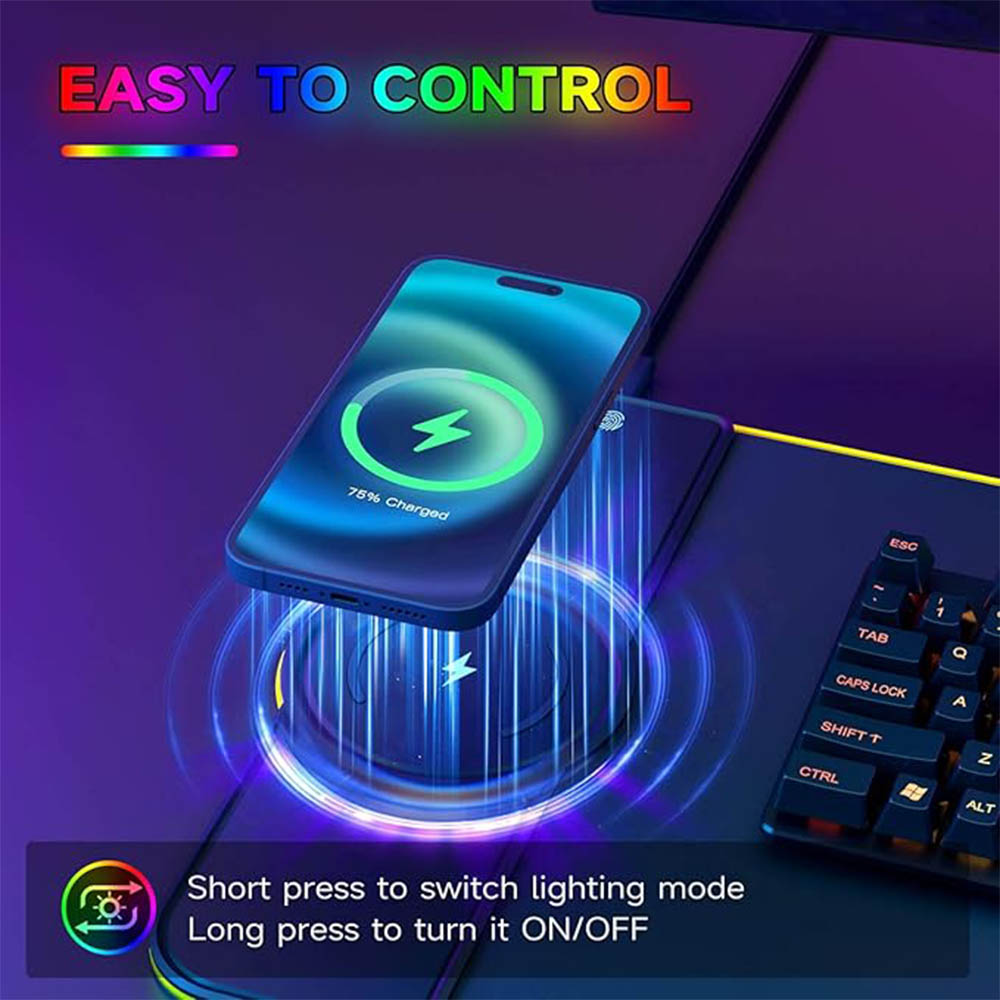 RGB 무선 충전 마우스 패드 15W 고속 충전 미끄럼 - Gaming Keyboard Mouse Wireless 리뷰 및 가격