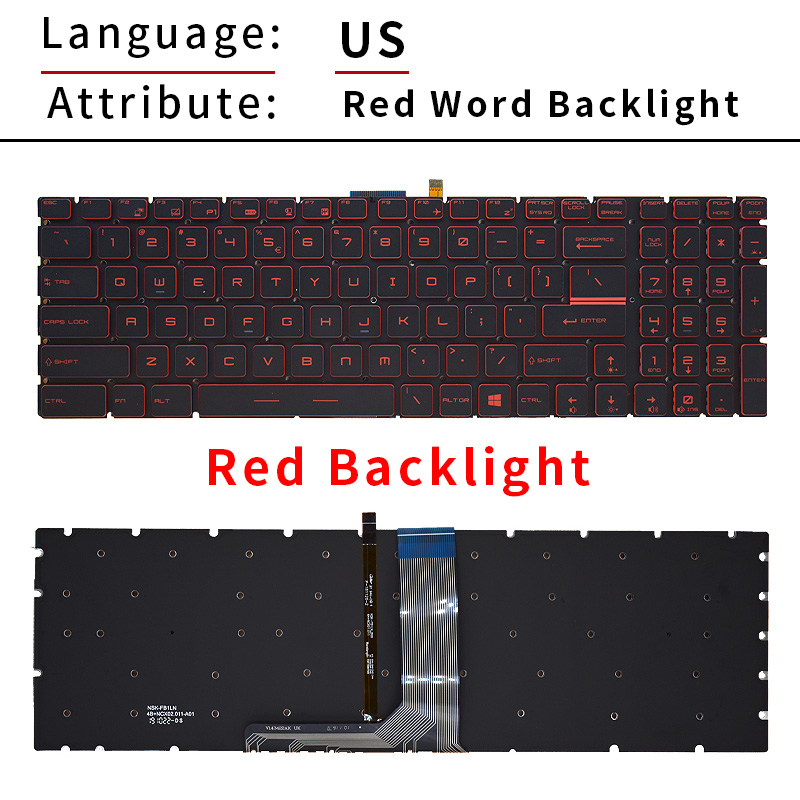 US/RU/SP/FR/TR/AR/NE MSI GT62  - Gaming Keyboard Backlit 리뷰 및 가격