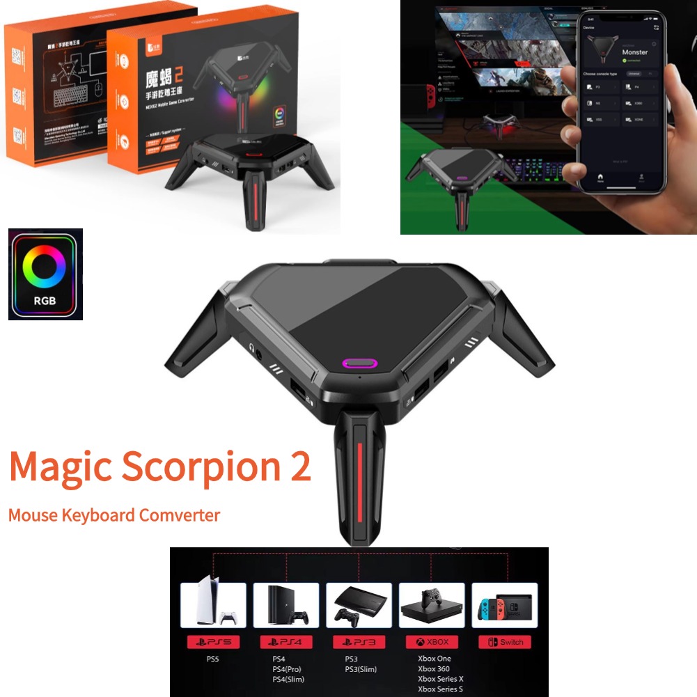 매직 전갈 2 마우스 키보드 변환기 안드로이드 모바일  - Gaming Keyboard And Mouse Mobile 리뷰 및 가격