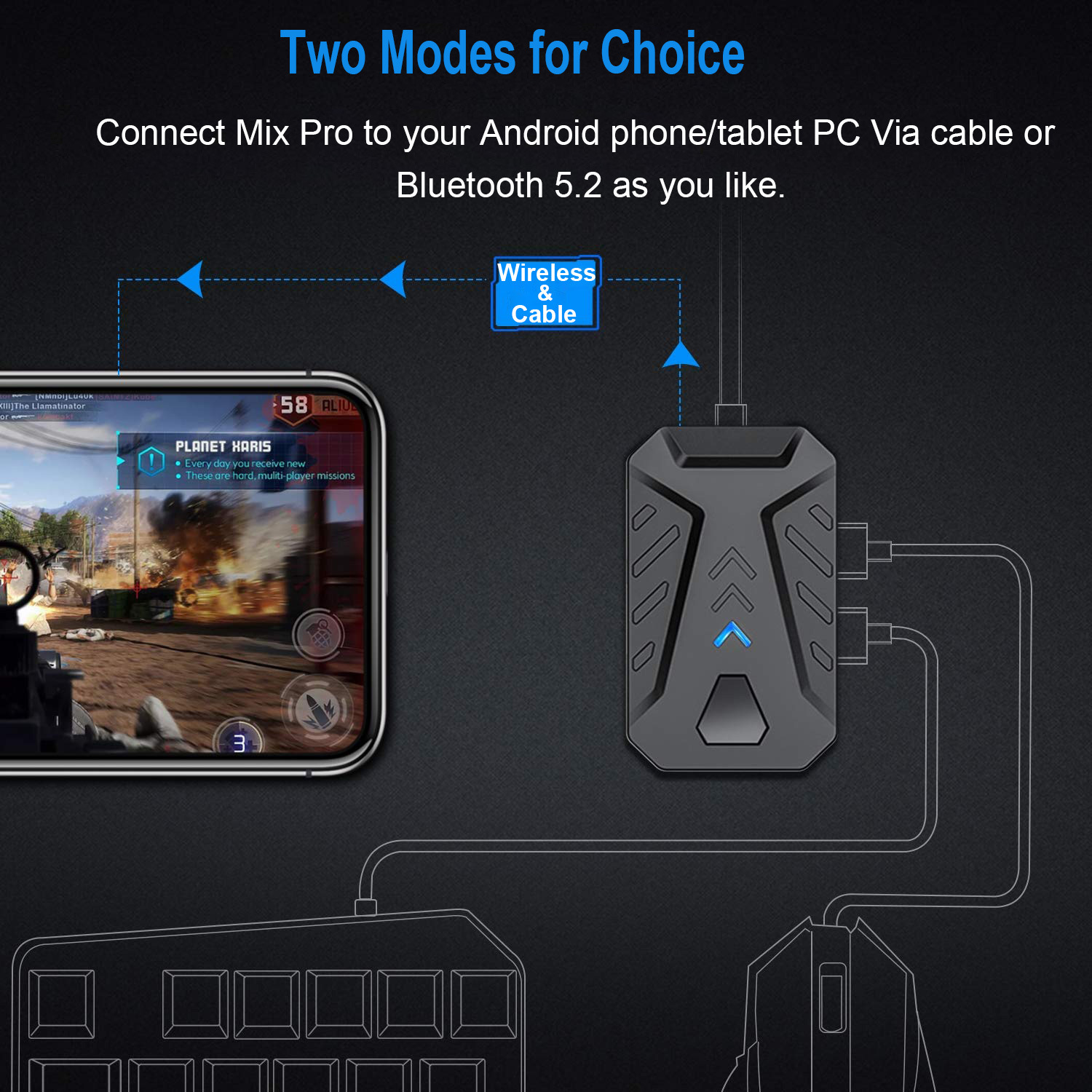 모바일 게임 컨버터 게이밍 키보드 및 마우스 키트 한손 - Gaming Keyboard And Mouse Converter For Mobile 리뷰 및 가격