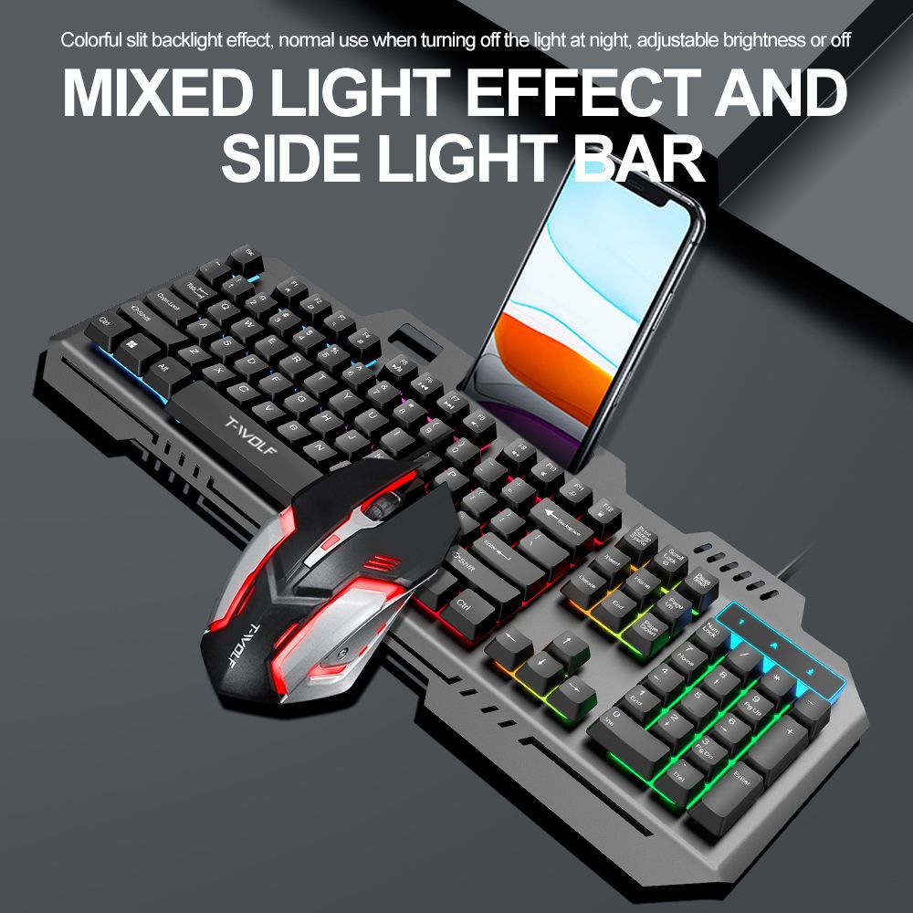 T WOLF 백라이트 유선 104 키 게임용 키보드,  - Gaming Keyboard And Mouse Combo 리뷰 및 가격