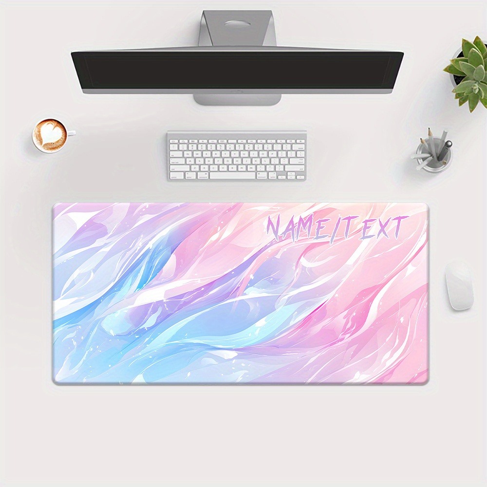 1PC 맞춤형 이름 문구 XXL 데스크 매트, 웨이브  - Gaming Keyboard Name 리뷰 및 가격