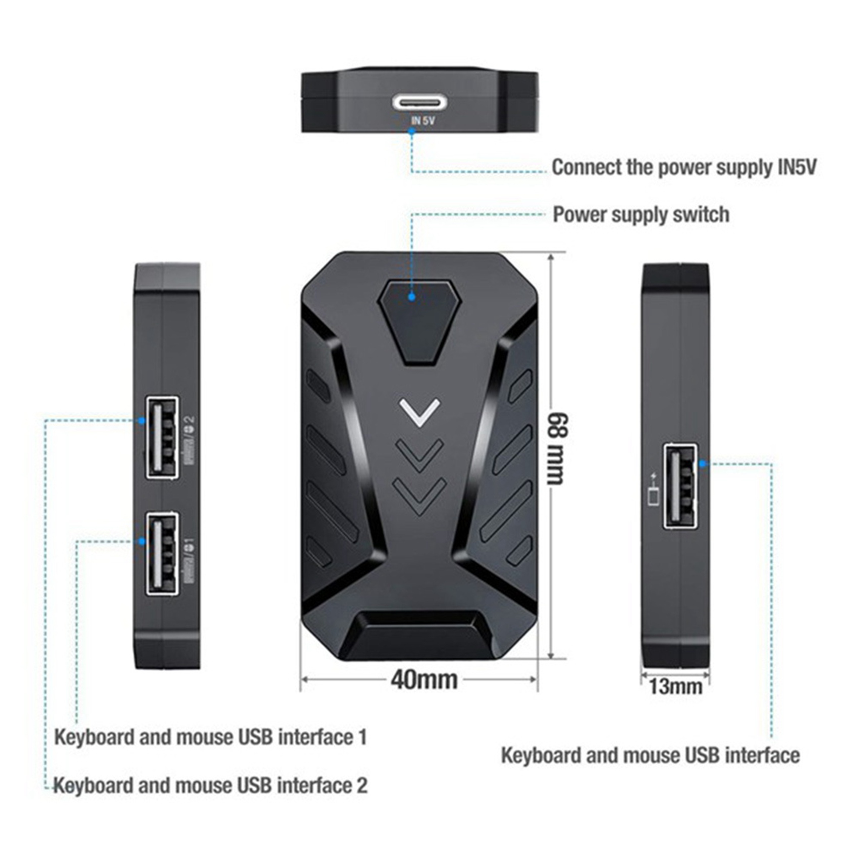 -A94Z 휴대용 모바일 게임용 키보드 마우스 변환기  - Gaming Keyboard And Mouse Converter For Mobile 리뷰 및 가격